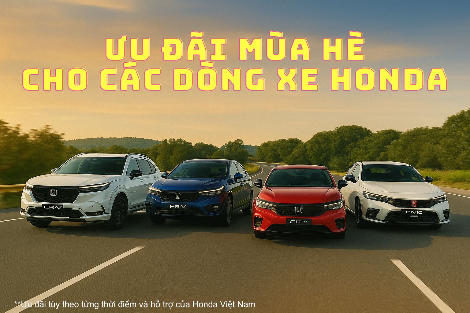  Ưu Đãi Honda City & Các Dòng Xe Honda Tháng 7/2025 – Xe Có Sẵn, Giao Ngay